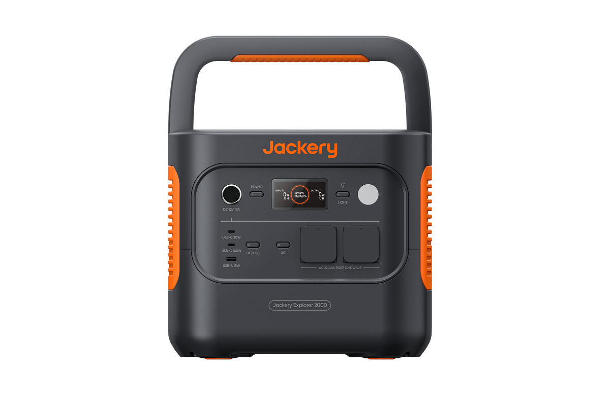 Jackery Explorer 2000 v2 kompakte LiFePO4-Powerstation mit 2042Wh und 2200W