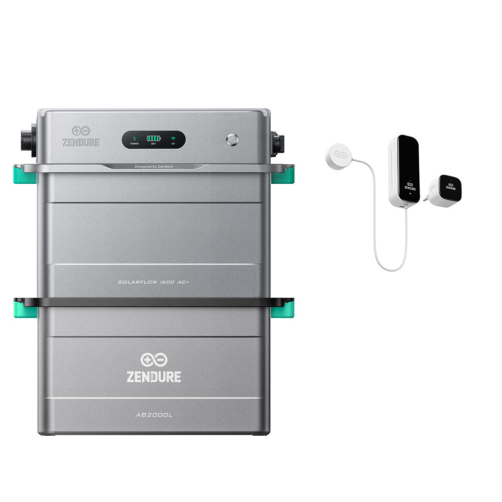 Zendure SolarFlow 1600 AC+ Balkonkraftwerk-Speicher in grauem Gehäuse