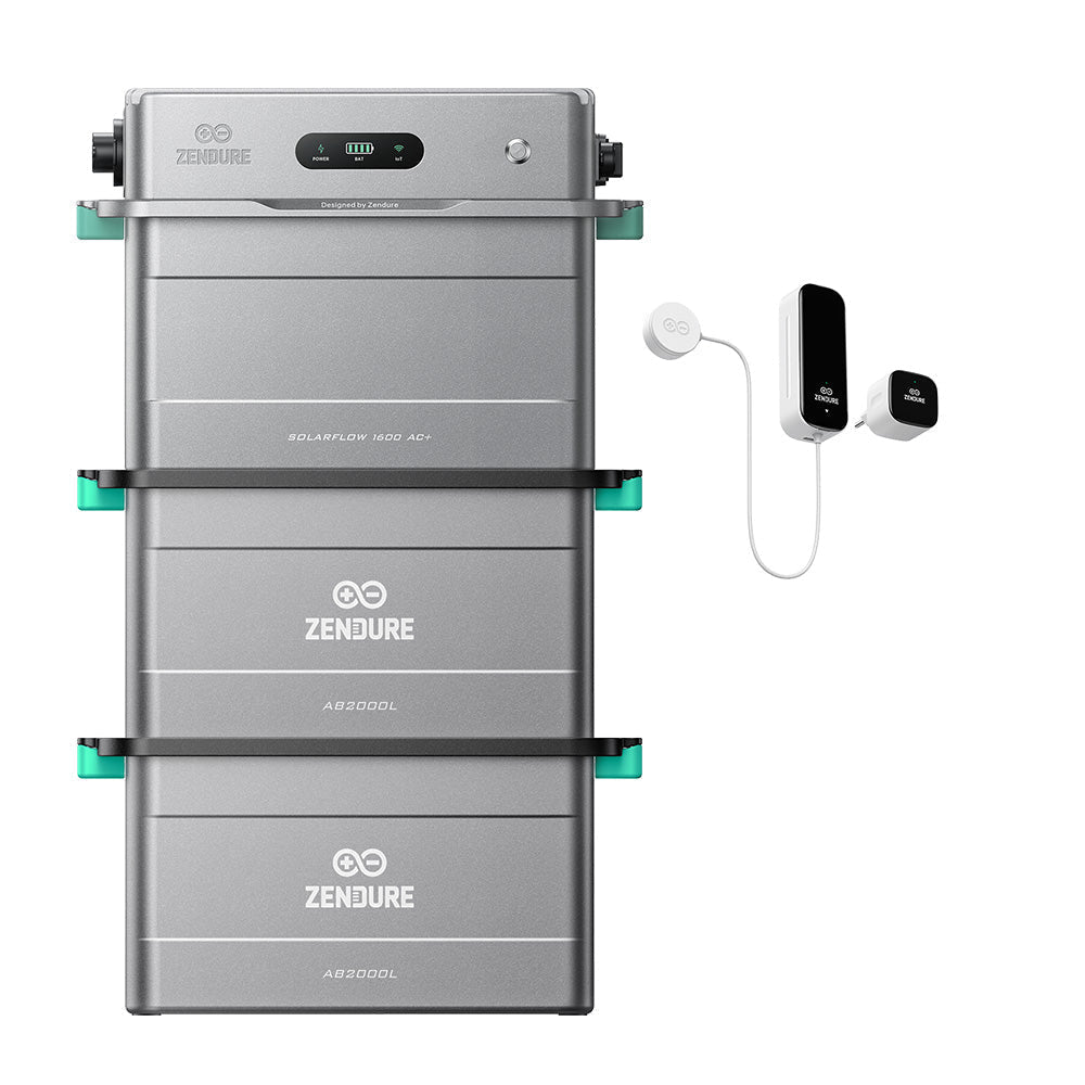 Zendure SolarFlow 1600 AC+ Balkonkraftwerk-Speicher in grauem Gehäuse